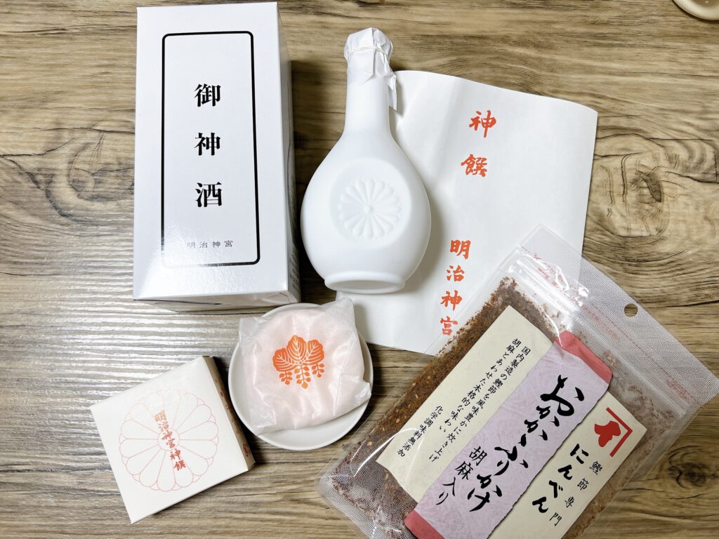 10000円で厄払いしたときの撤下神饌